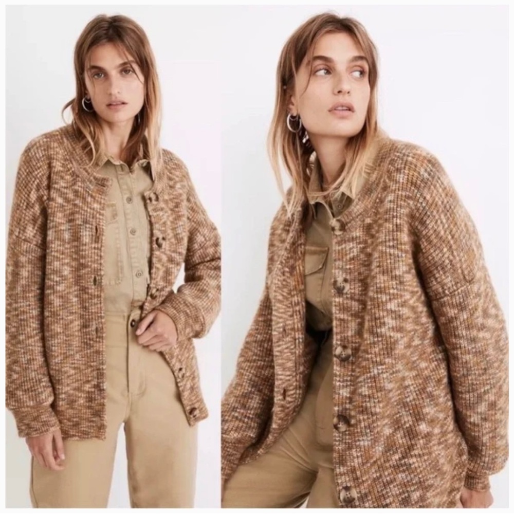Madewell Space-Dyed Winstead Cardigan knit Sweater size XXS